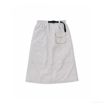 Gramicci WOMEN'S NYLON UTILITY SKIRT (ECRU)