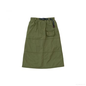 Gramicci WOMEN'S NYLON UTILITY SKIRT (OLIVE)