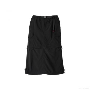 Gramicci WOMEN'S CONVERTIBLE CARGO SKIRT (BLACK)