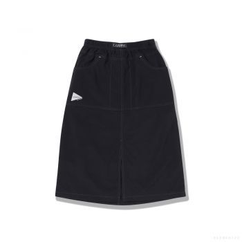 Gramicci WOMEN'S NYLON DOUBLE KNEE SKIRT BLACK
