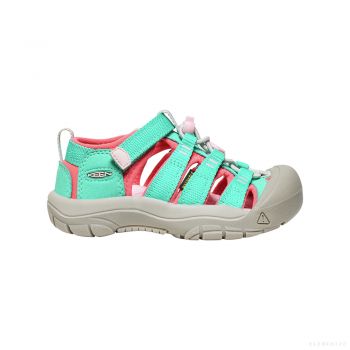 KEEN Kids' NEWPORT H2 (BRIGHT AQUA/PINK)