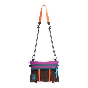 Topo Designs MOUNTAIN ACCESSORY SHOULDER BAG KHAKI/GRAPE
