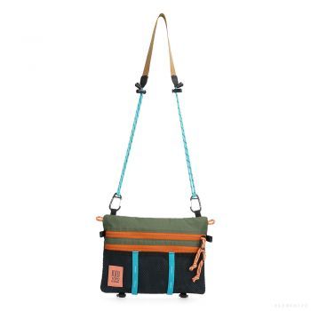 Topo Designs MOUNTAIN ACCESSORY SHOULDER BAG OLIVE/POND BLUE