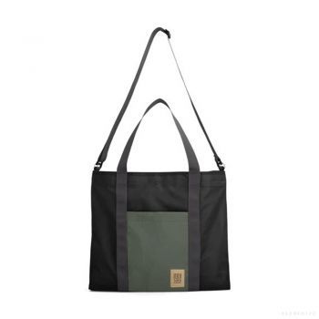 Topo Designs MOUNTAIN ESSENTIAL TOTE BLACK/NEUTRAL