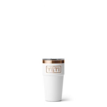 YETI RAMBLER 20 OZ STACKABLE CUP WITH MAGSLIDER LID FOH WHITE