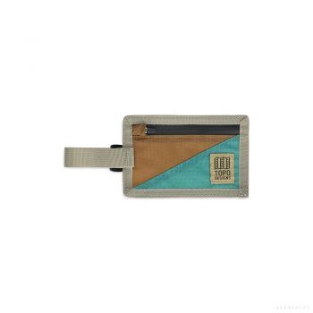 Topo Designs LUGGAGE TAG SEA PINE/BURGUNDY