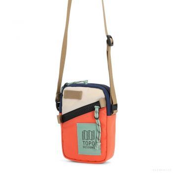 Topo Designs MINI SHOULDER BAG ALMOND/EMBERGLOW