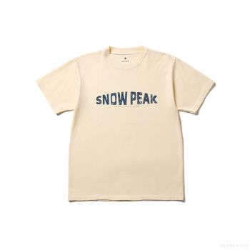 Snow Peak RECYCLED COTTON DYED T-SHIRT SP (IVORY)
