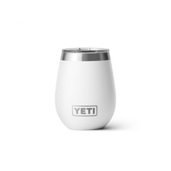 YETI RAMBLER 10 OZ WINE WITH MAGSLIDER LID TUMBLER WHITE