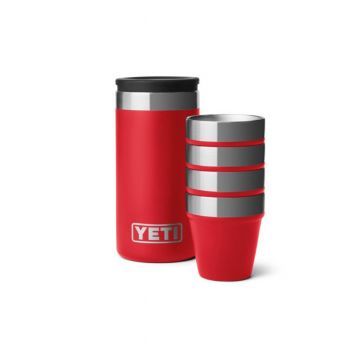 YETI SHOT GLASSES & CASE RESCUE RED
