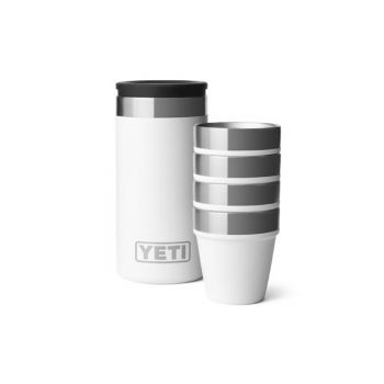 YETI SHOT GLASSES & CASE WHITE